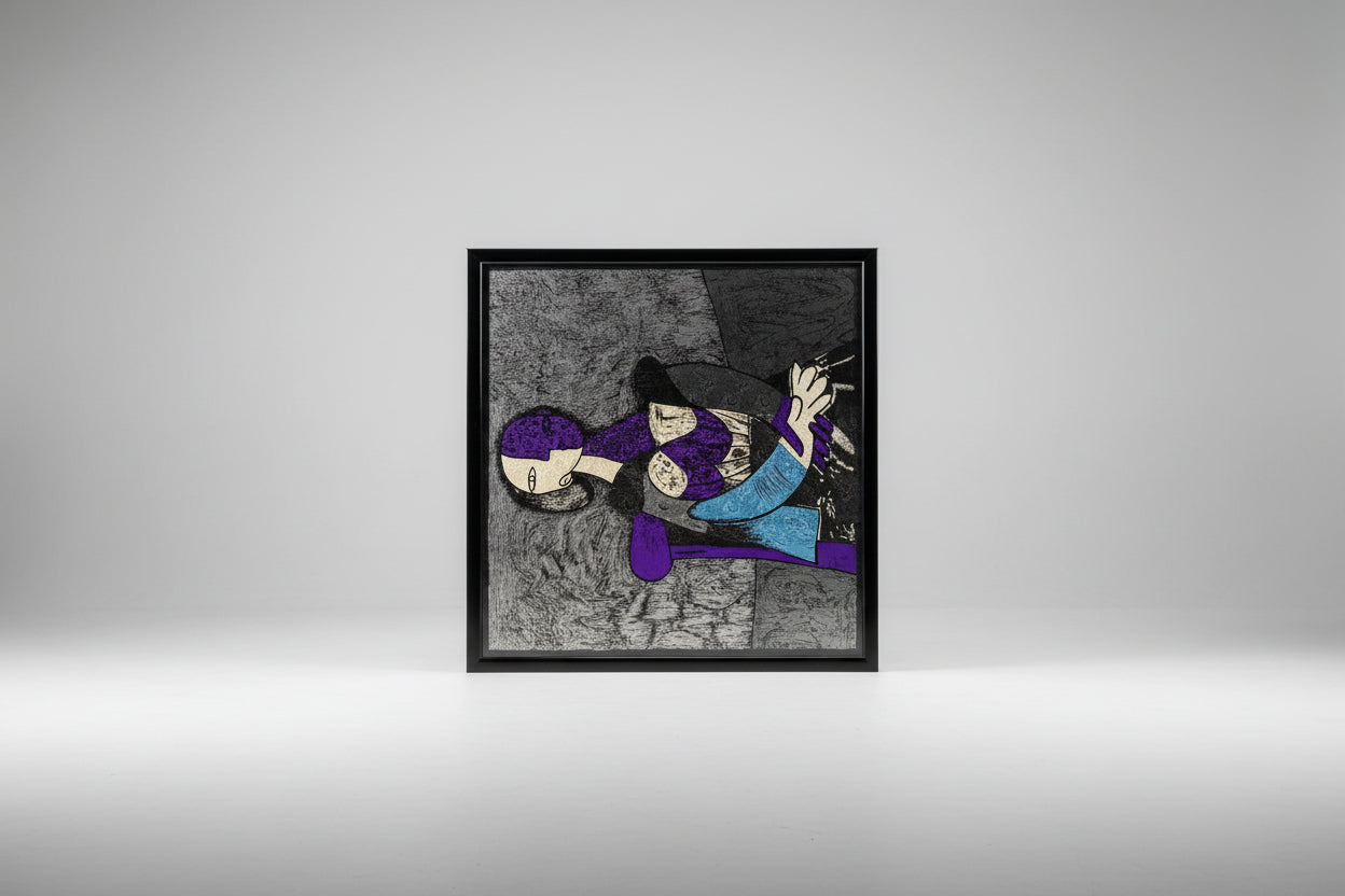 Cubist Abstract Framed Picaso Scarf