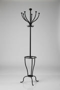 Vintage Wrought Iron Coat and Umbrella Stand