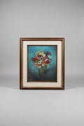 Anemones in Black Vase.  Signed John Clark dated 1967