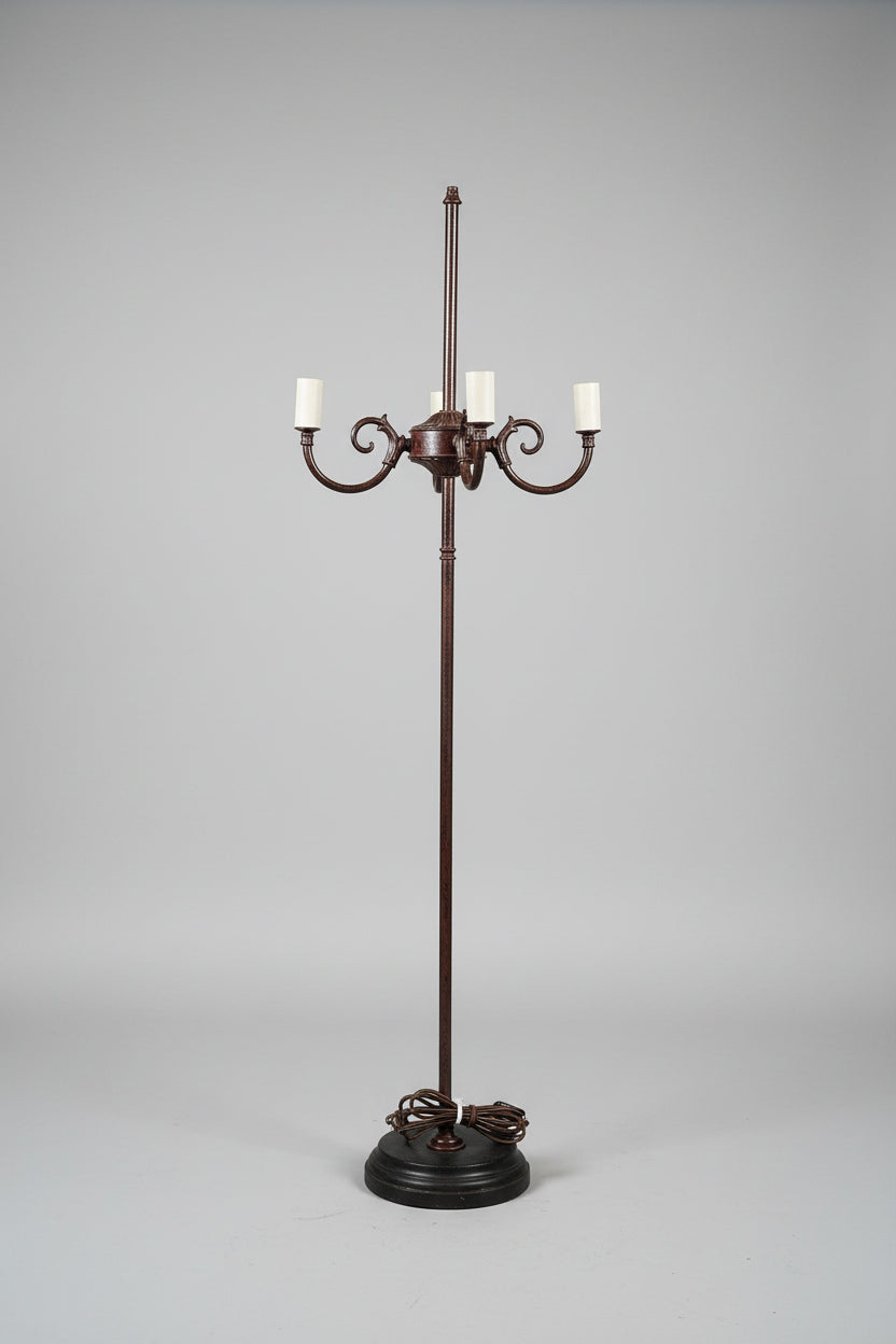 Wrought Iron Candelabra floor lamp