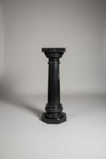 Black Marble Veined Pedestal