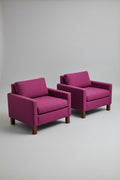 Thayer Coggin Fuchsia Lounge Chair 36 x 32 x 28H