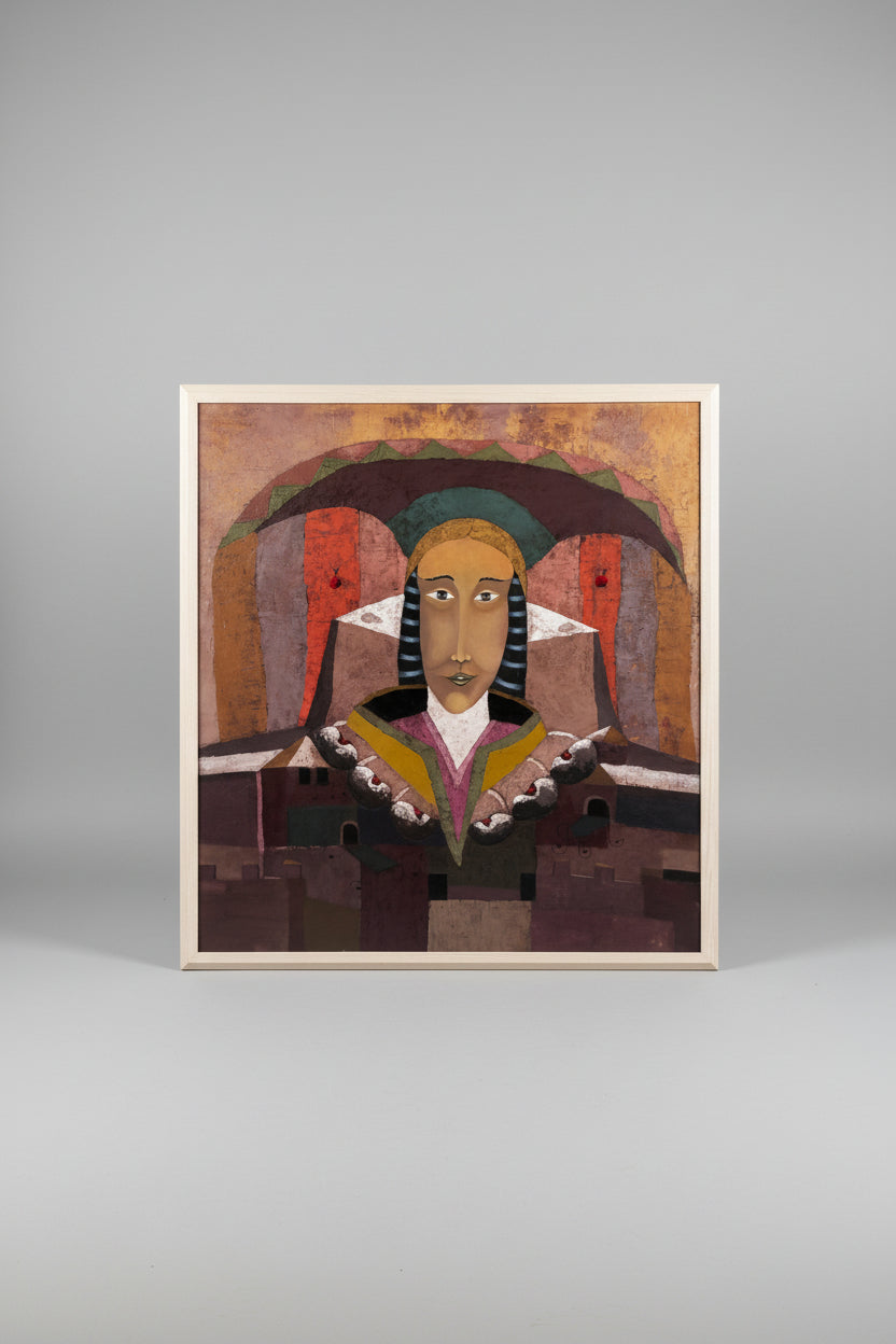 Original Oil on Canvas of allegorical scholar by XXXX