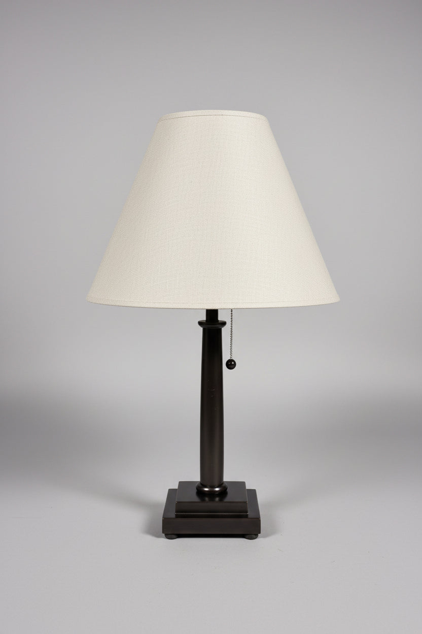 RH Pull Chain Metal Two Light Table Lamp