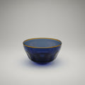 Cobalt & Gold Blenko Glass Bowl