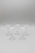 Vintage Hollow Stem Coupes - Set of 6