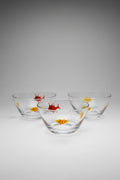 Italian Glass Fish Bowls - Set of 6