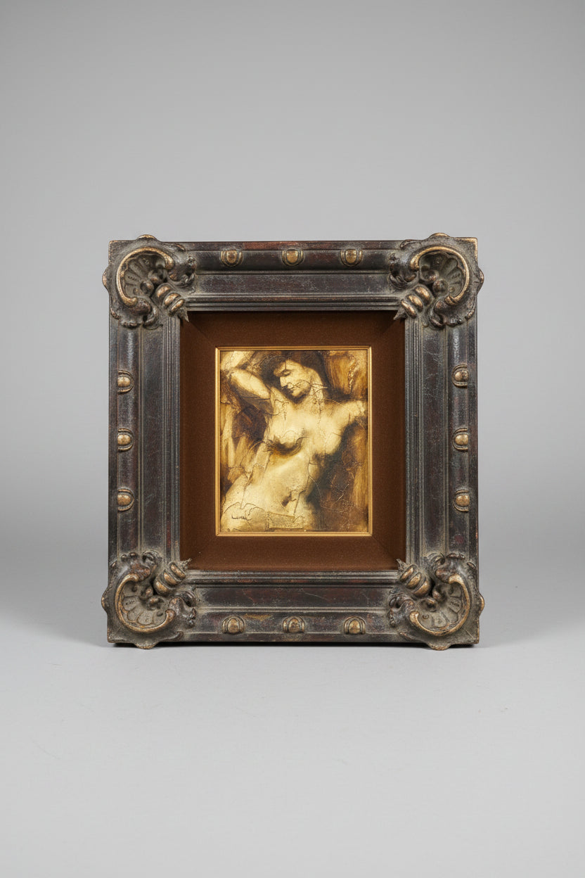Ornate Framed Nude by Lugar