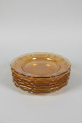 Gold Ceramic Salad Plate set from Italy (13)