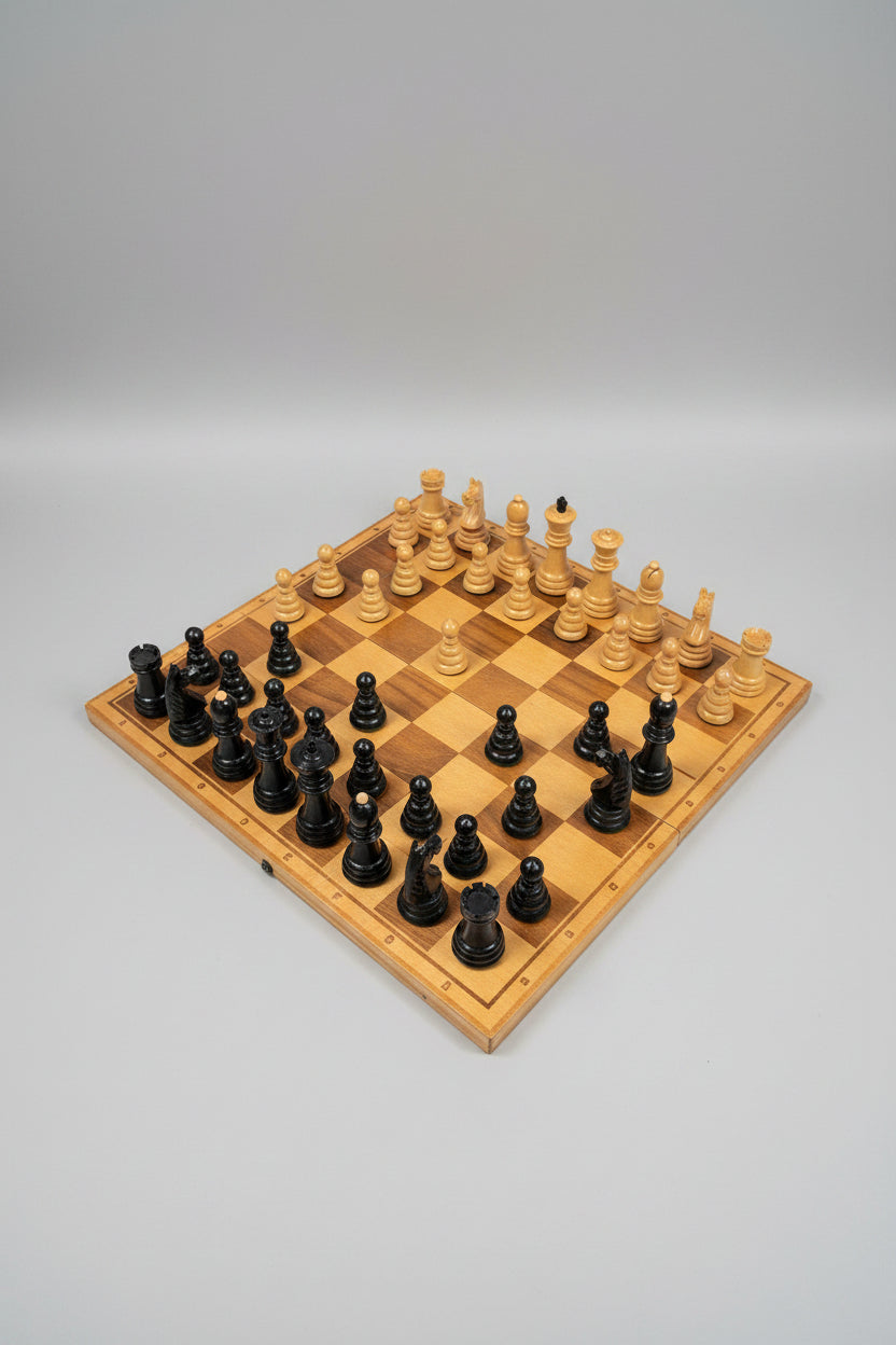 Vintage Travel Chess Set