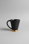 Signed Black Stoneware Mugs