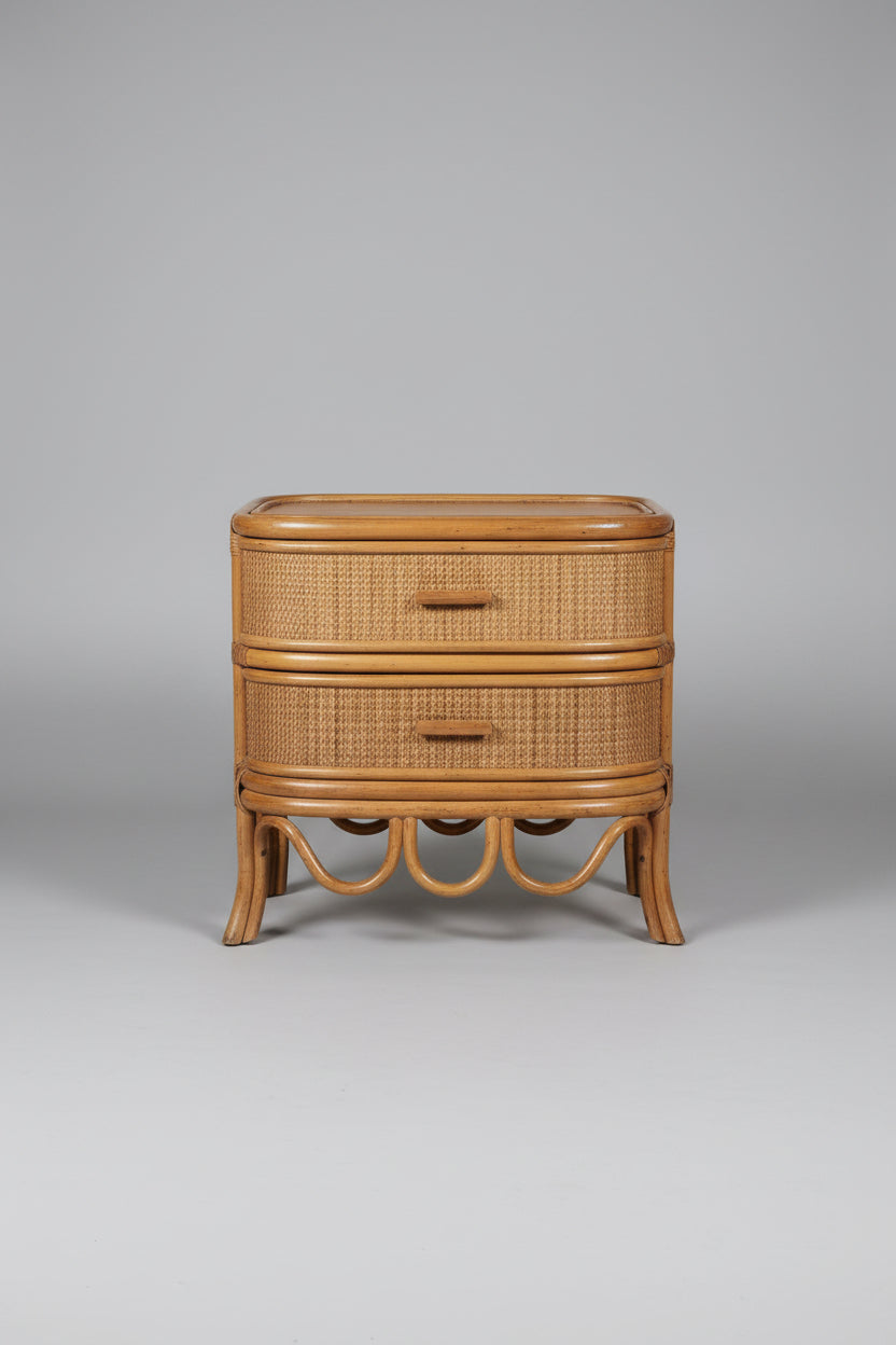 Boho 2 drawer NightStand 22 x 22 x 14