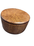 Faux Crocodile Leather and Brass Nailhead Ottoman Faux Crocodile