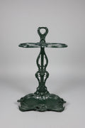 Victorian Green Cast Iron Umbrella Stand