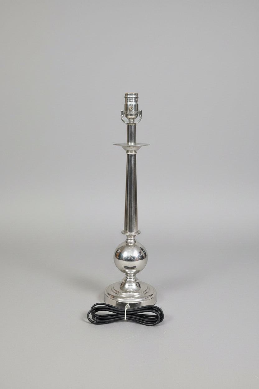 MCM Brushed Nickel Table Lamp