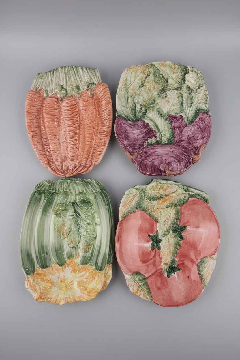 Set of 7 Italian Vegetable Plates