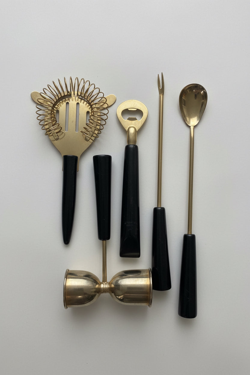 BakeLite Vintage Bar Accessories 5 Piece