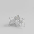 Jeorge Pensi Toledo table and 3 Chairs for Knoll