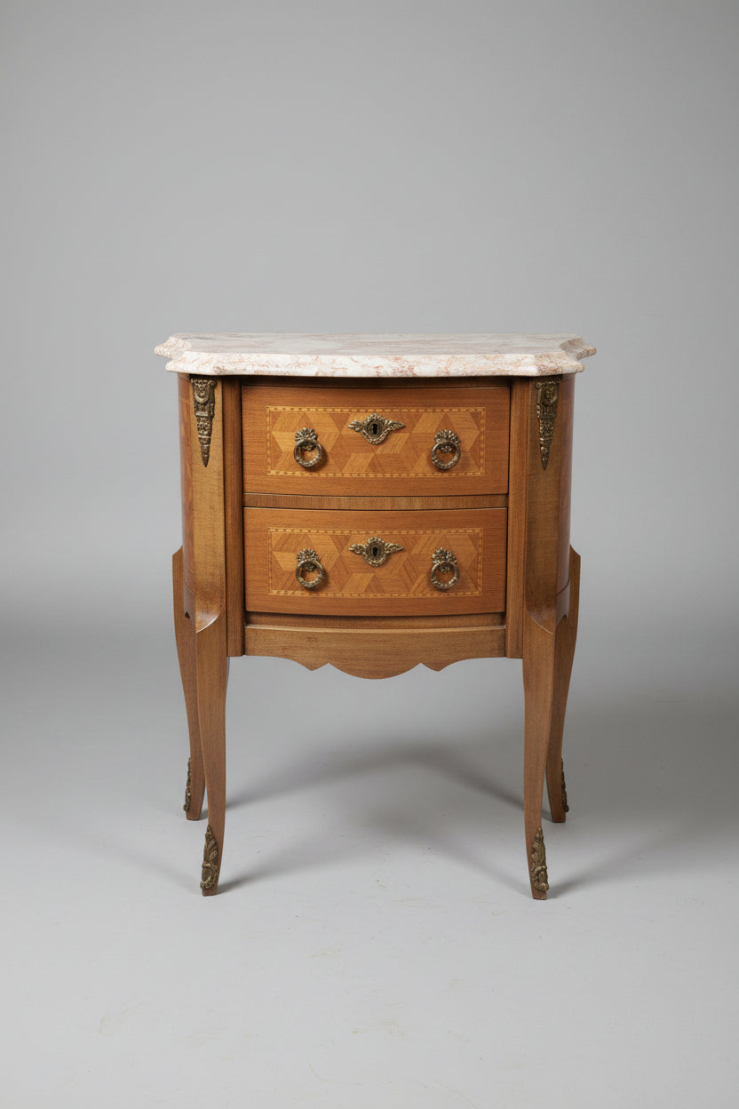 Antique French XV Marble Side Table