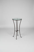 Vintage Tall Metal and Glass Plant Stand