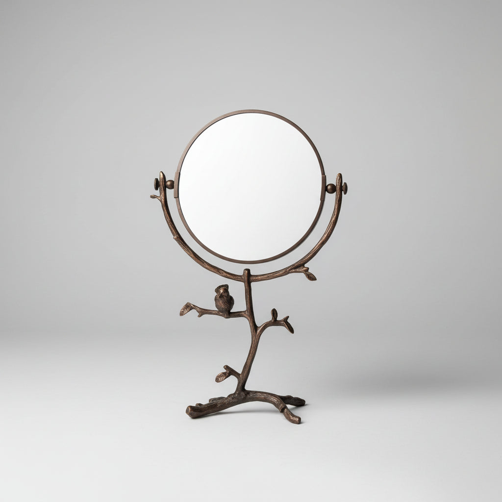 Brass Sparrow Vanity Mirror