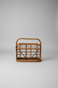 Vintage Bamboo and Rattan Magazine Holder