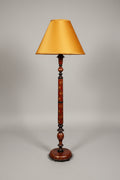 Vintage Kashmiri lacquered floor lamp MCM