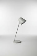 MCM Curved Gray Metal Task Lamp