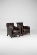 Vintage Leather Club Chair by Sunrise Home