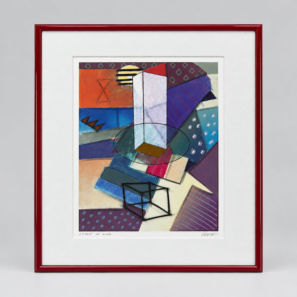 Spirit of Wind Signed Geometric Composition  24 x 30