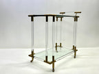 Anthropologie Oscarine Lucite Bar Cart
