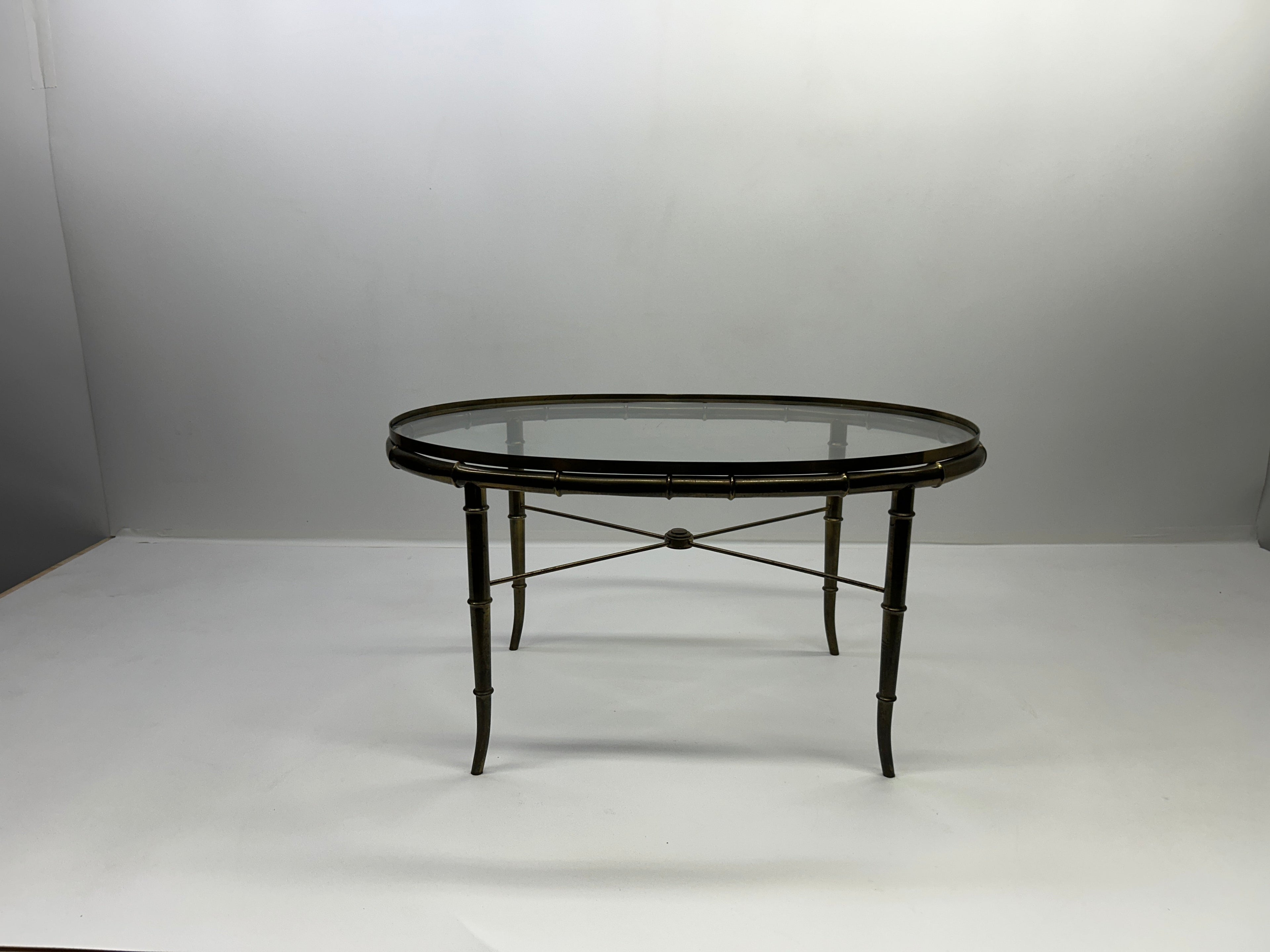 Mastercraft Brass Table 31ʺW × 19ʺD × 16ʺH