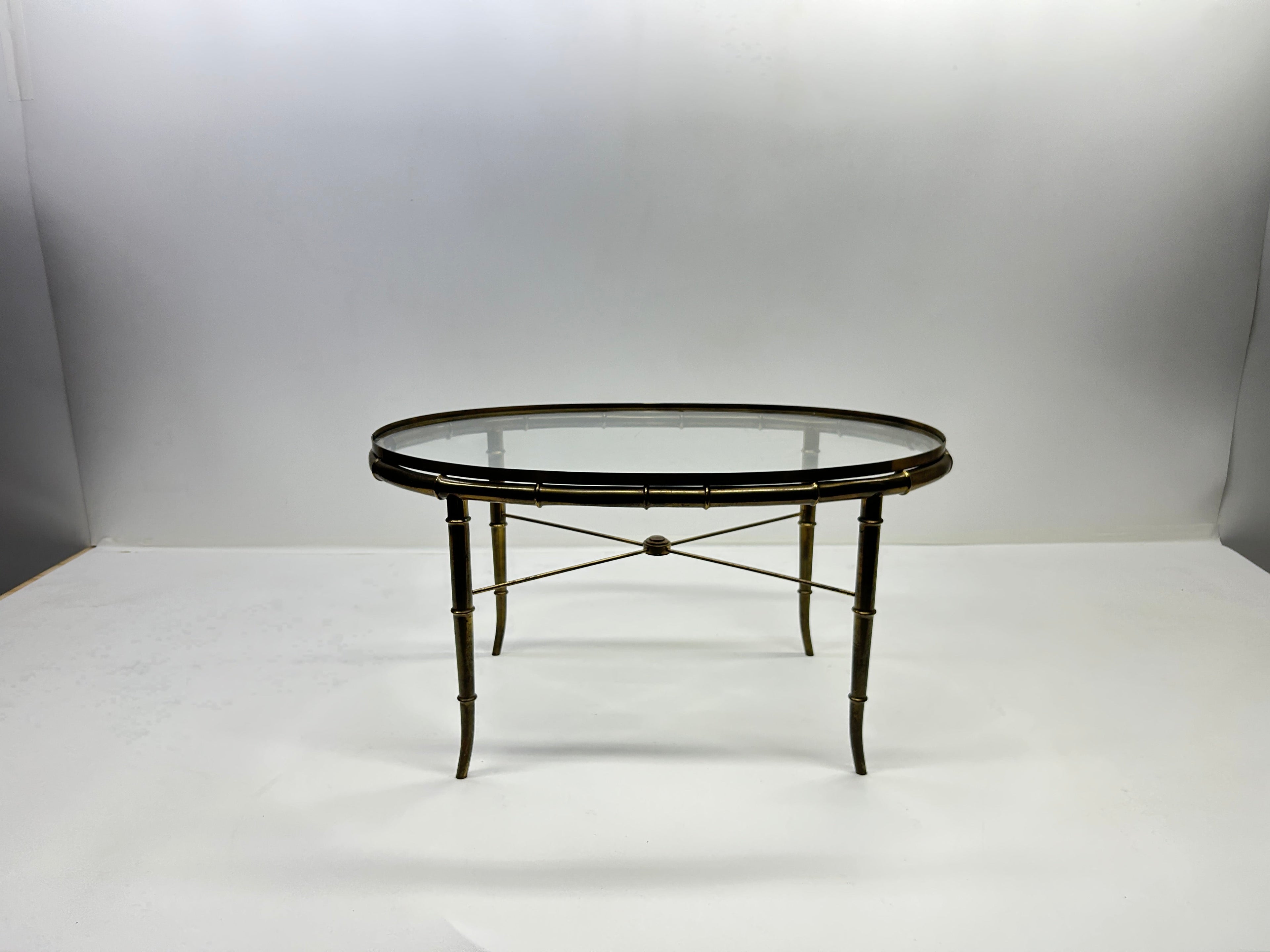 Mastercraft Brass Table 31ʺW × 19ʺD × 16ʺH