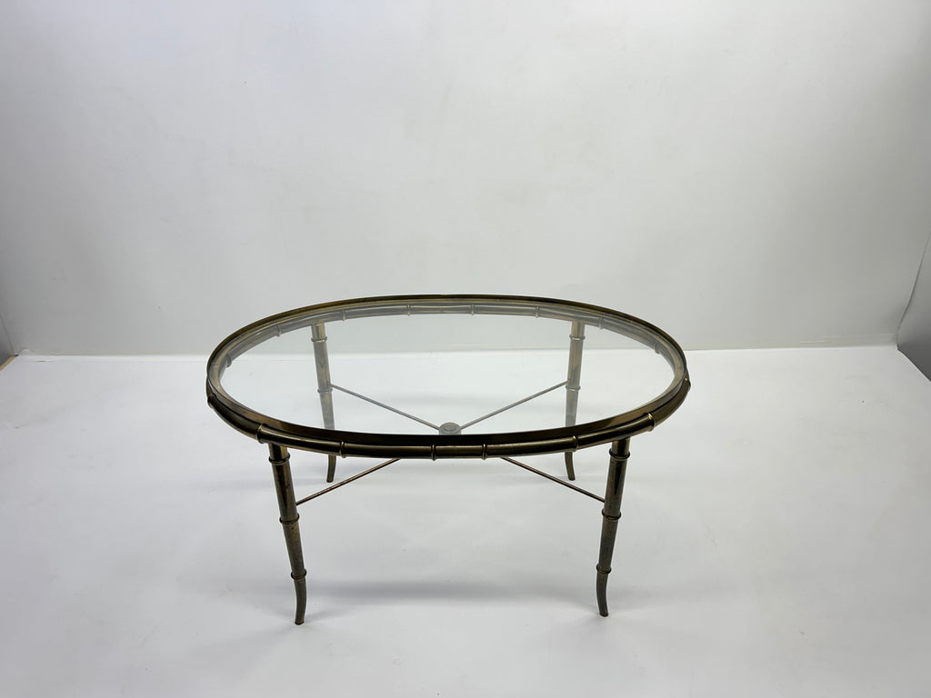 Mastercraft Brass Table 31ʺW × 19ʺD × 16ʺH