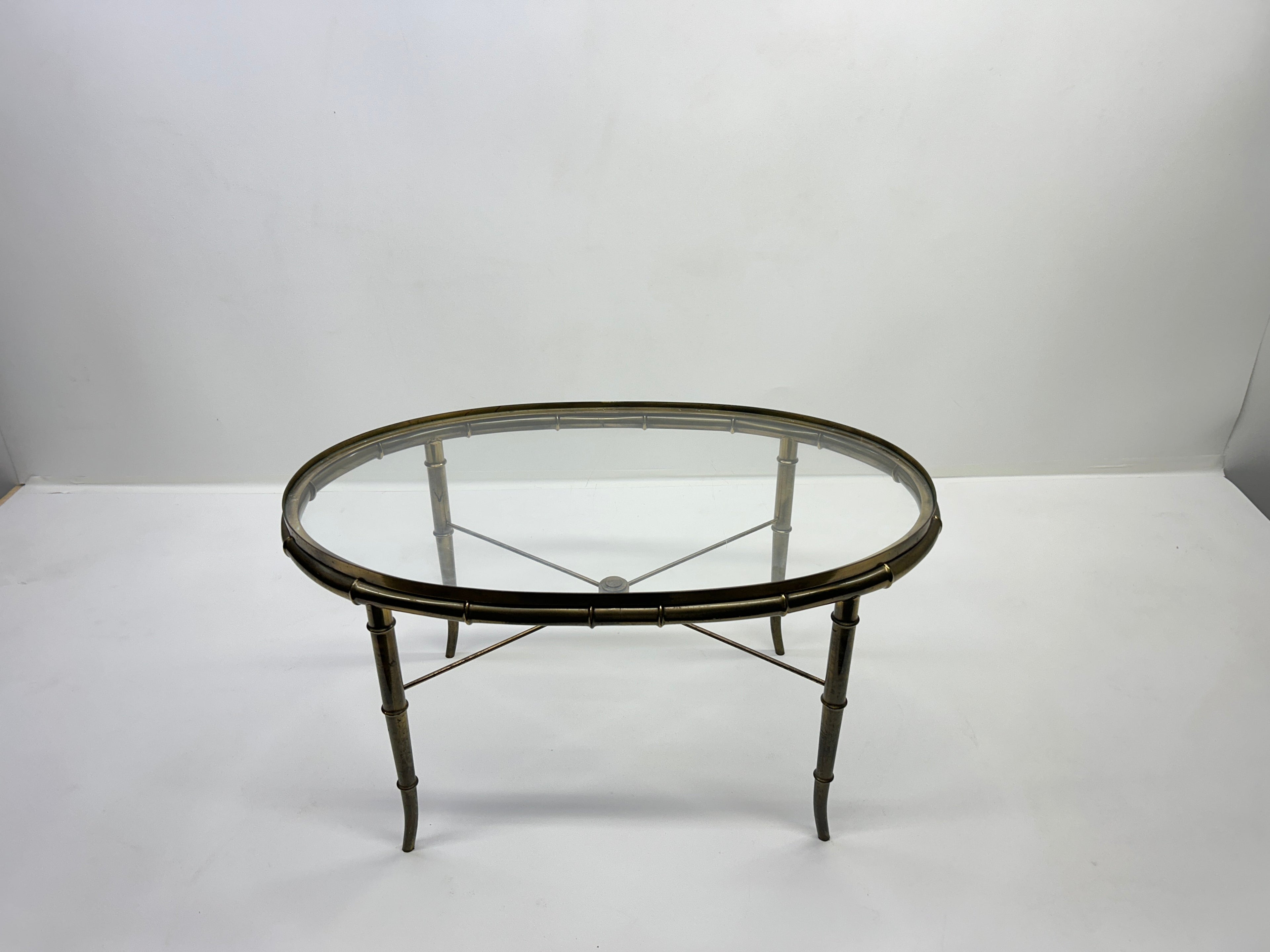 Mastercraft Brass Table 31ʺW × 19ʺD × 16ʺH