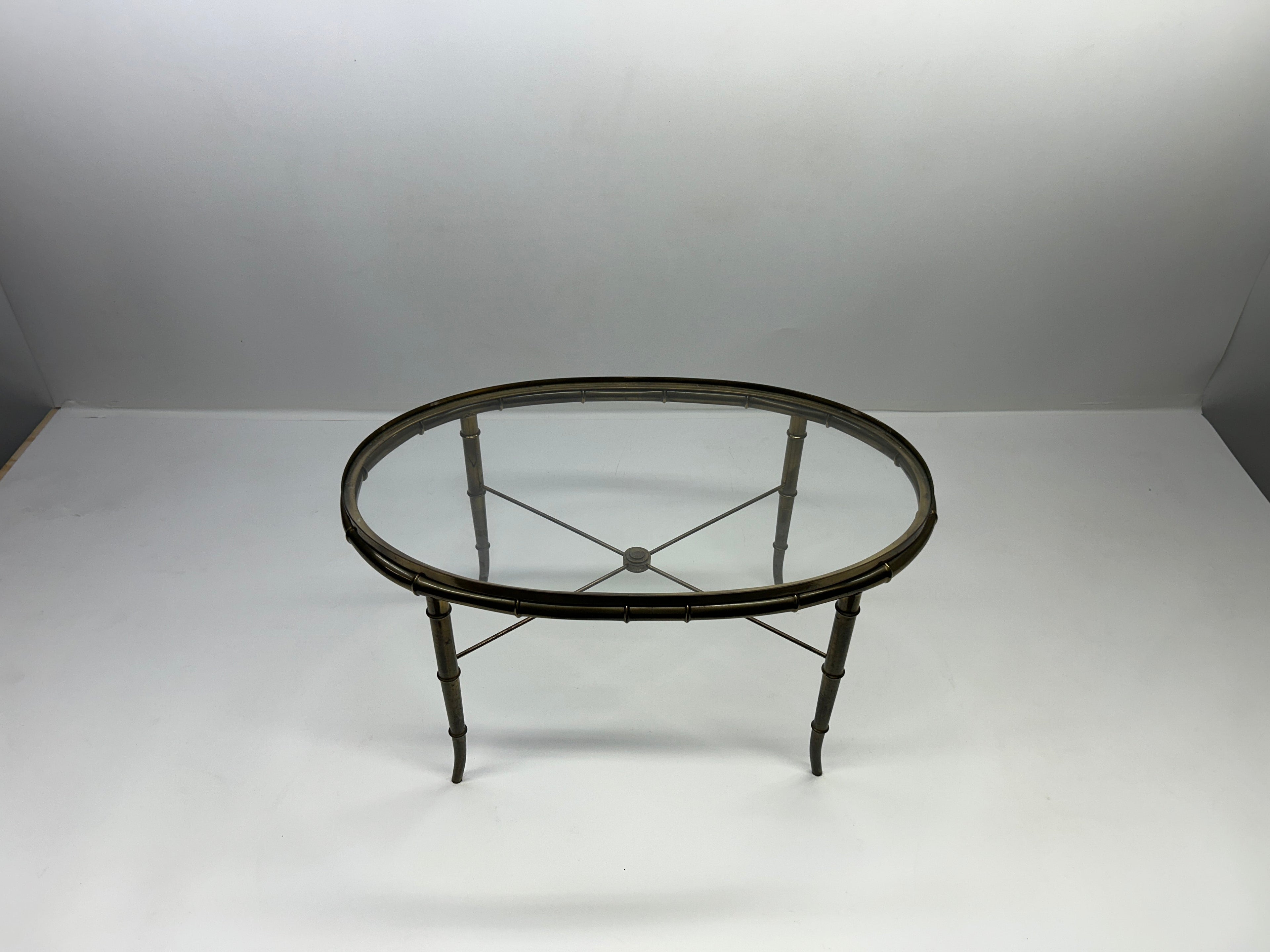 Mastercraft Brass Table 31ʺW × 19ʺD × 16ʺH