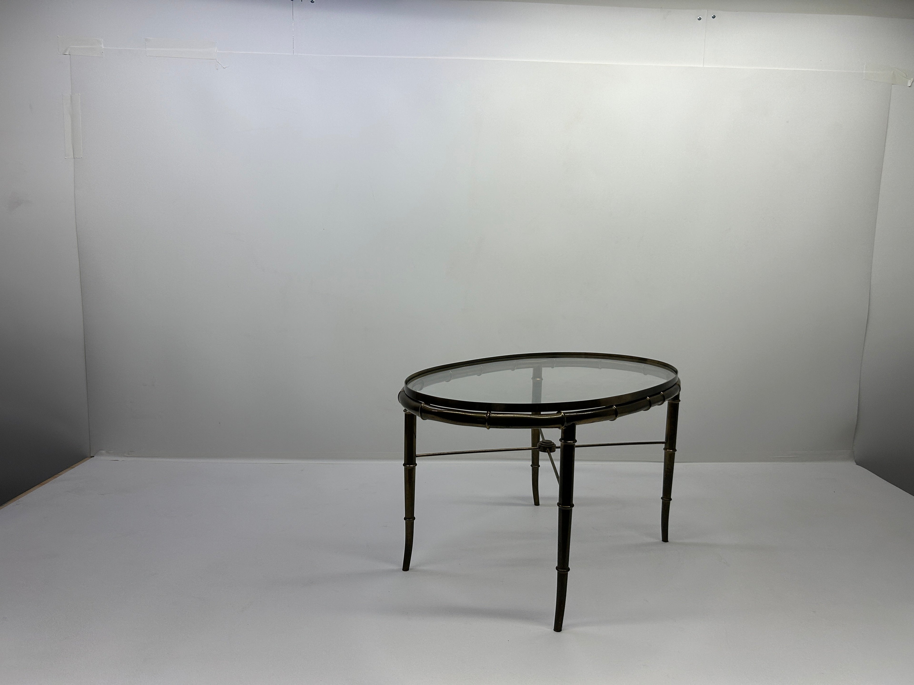 Mastercraft Brass Table 31ʺW × 19ʺD × 16ʺH