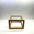 Custom Ash & Glass Side/Coffee Table