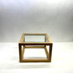 Custom Ash & Glass Side/Coffee Table