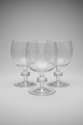Vintage Etched Goblets LARGE