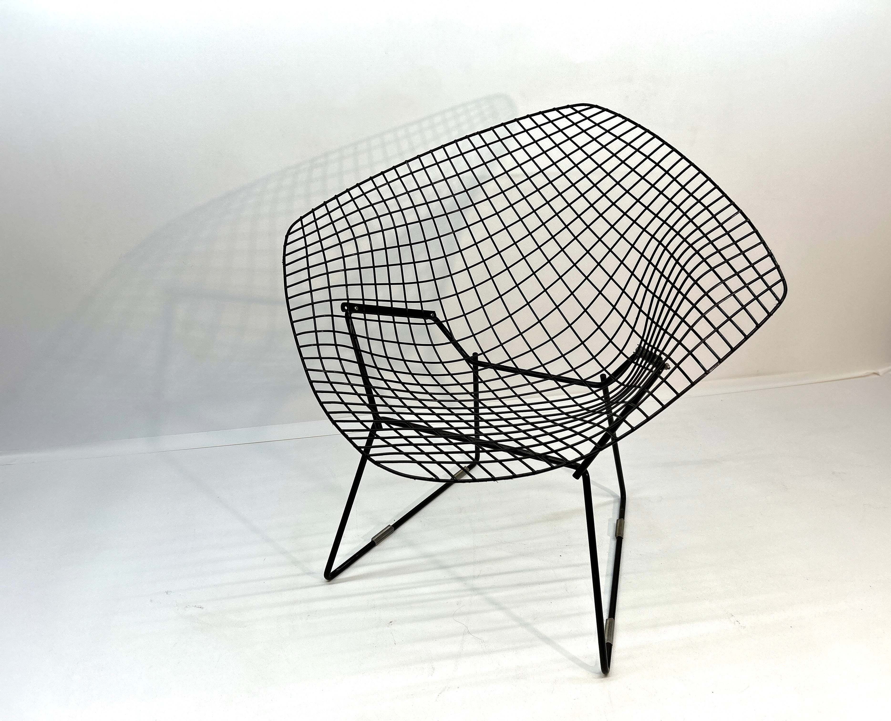 Knoll Bertoia Diamond Chair in Brown/Black
