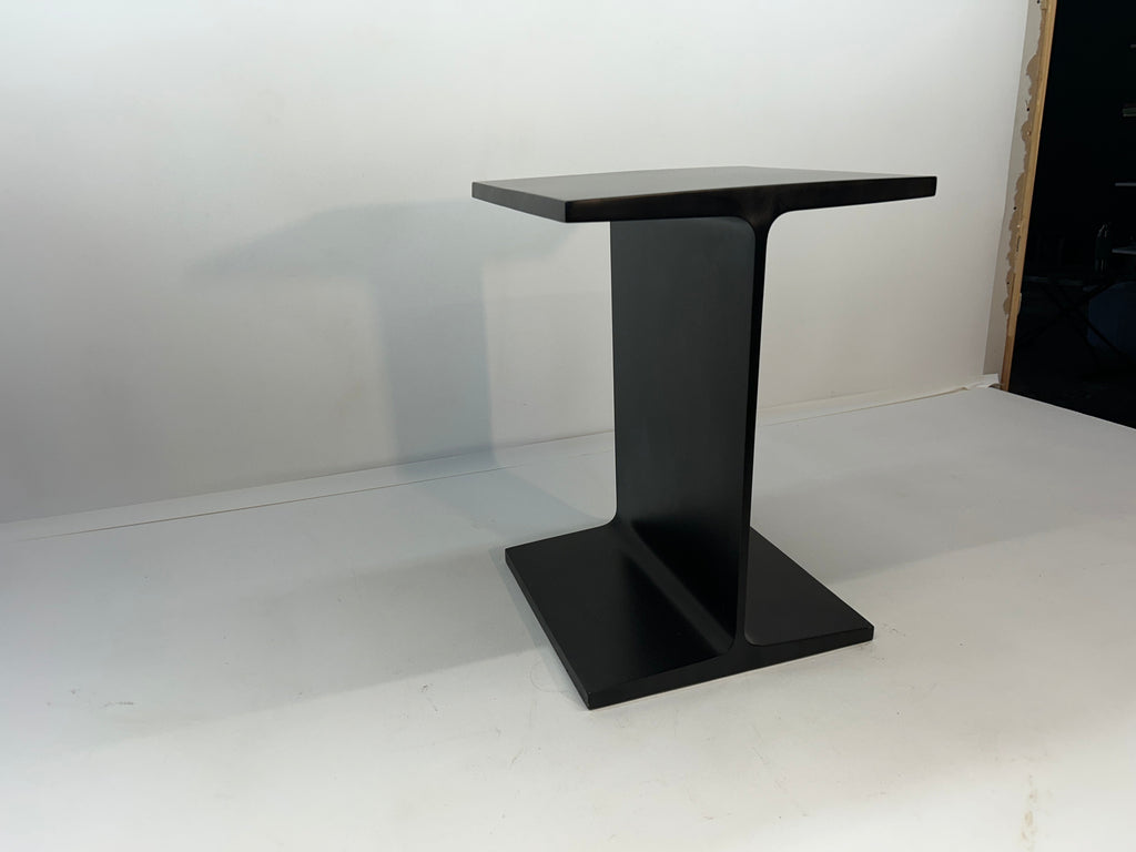 Ward Bennet Black Enamel I-Beam End Table