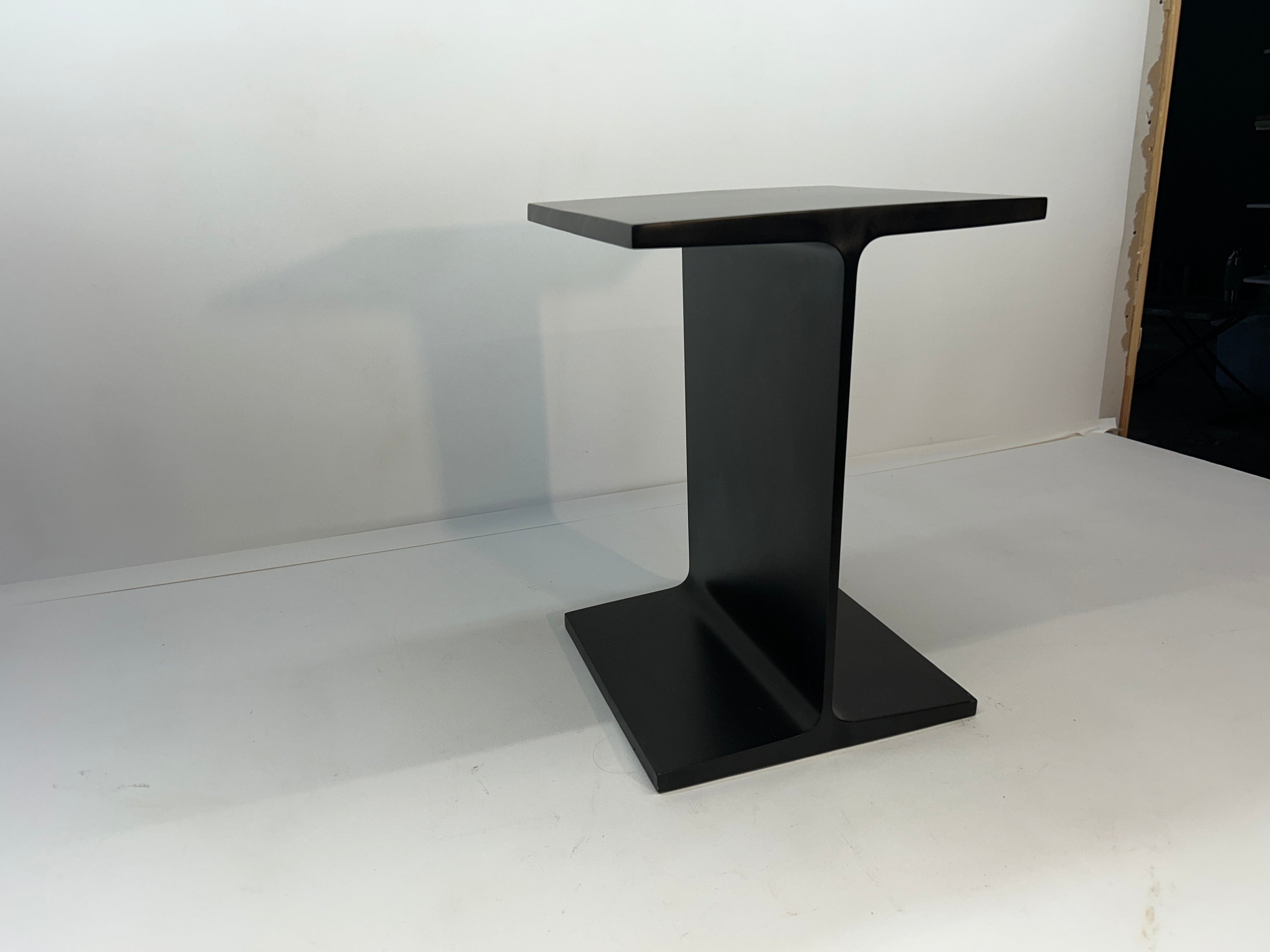 Ward Bennet Black Enamel I-Beam End Table