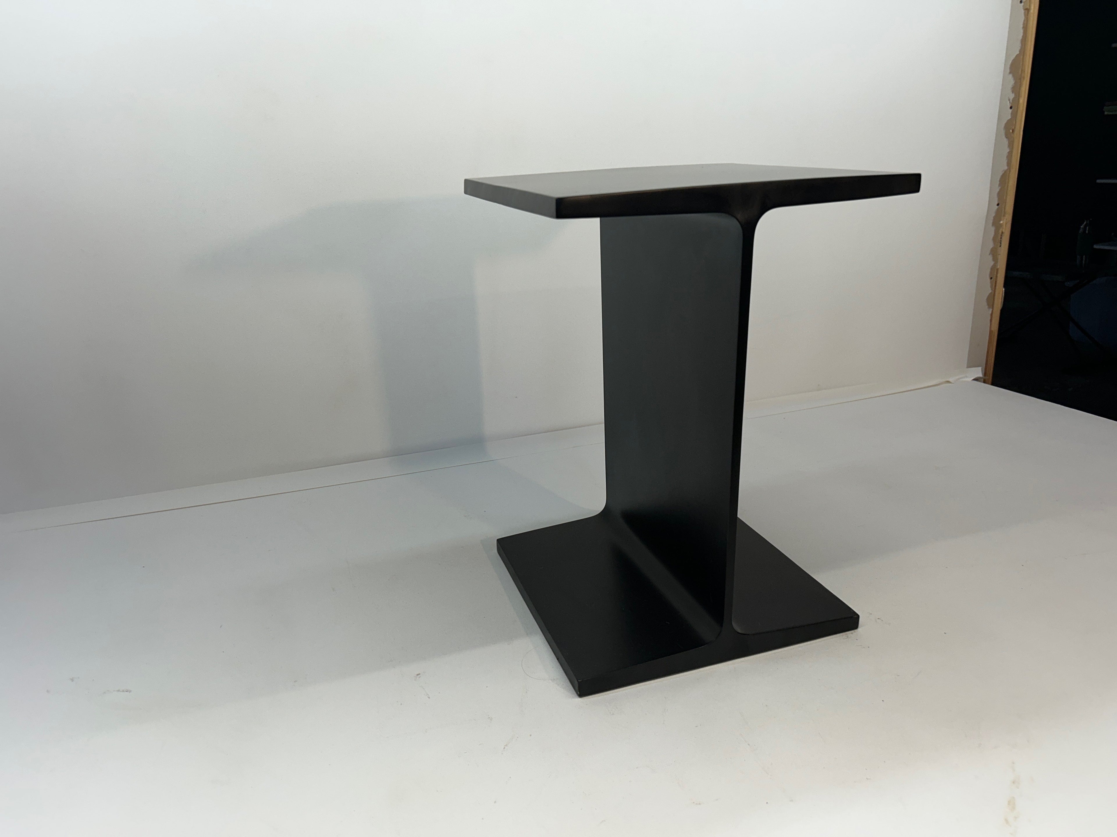 Ward Bennet Black Enamel I-Beam End Table