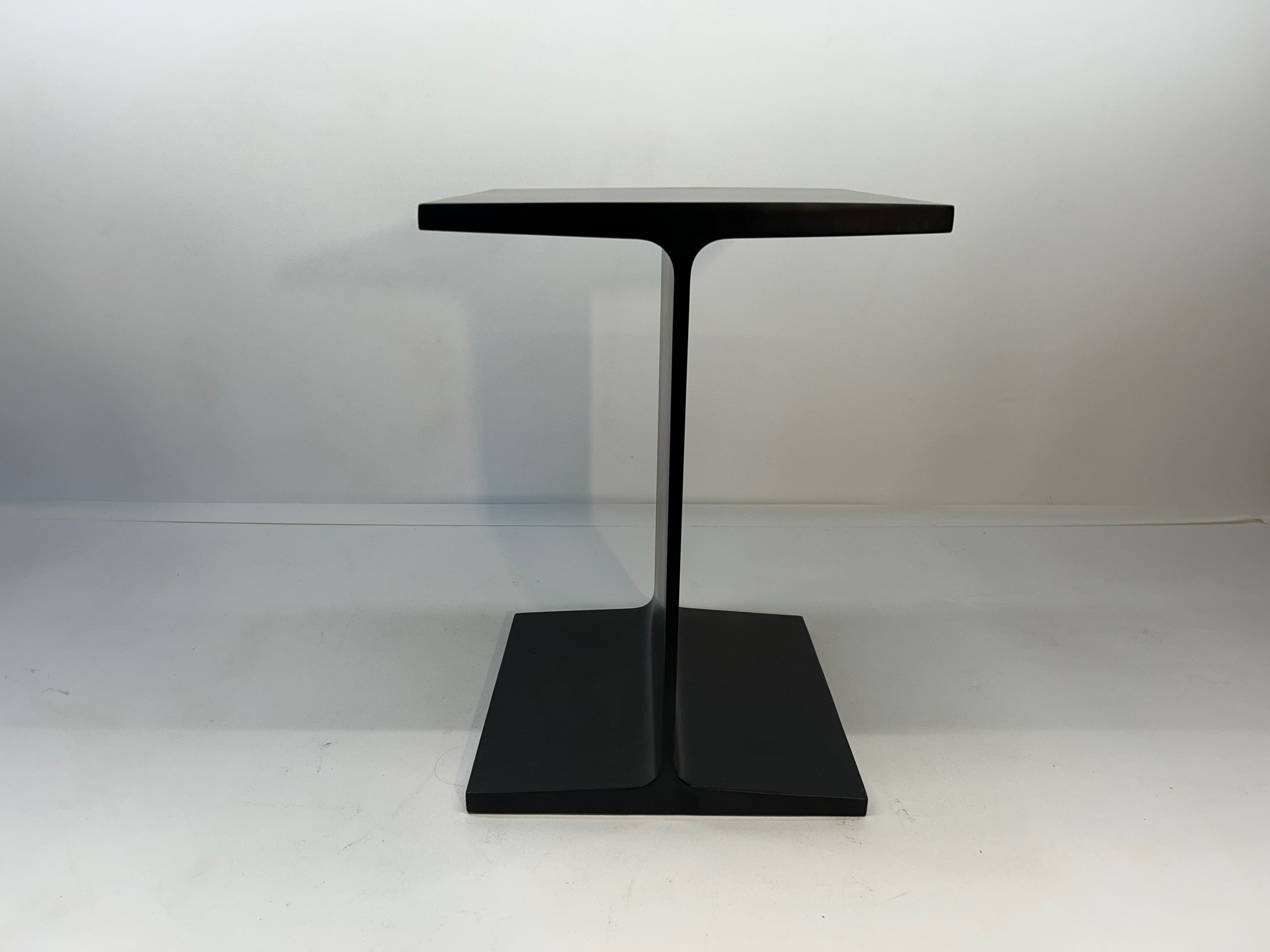 Ward Bennet Black Enamel I-Beam End Table