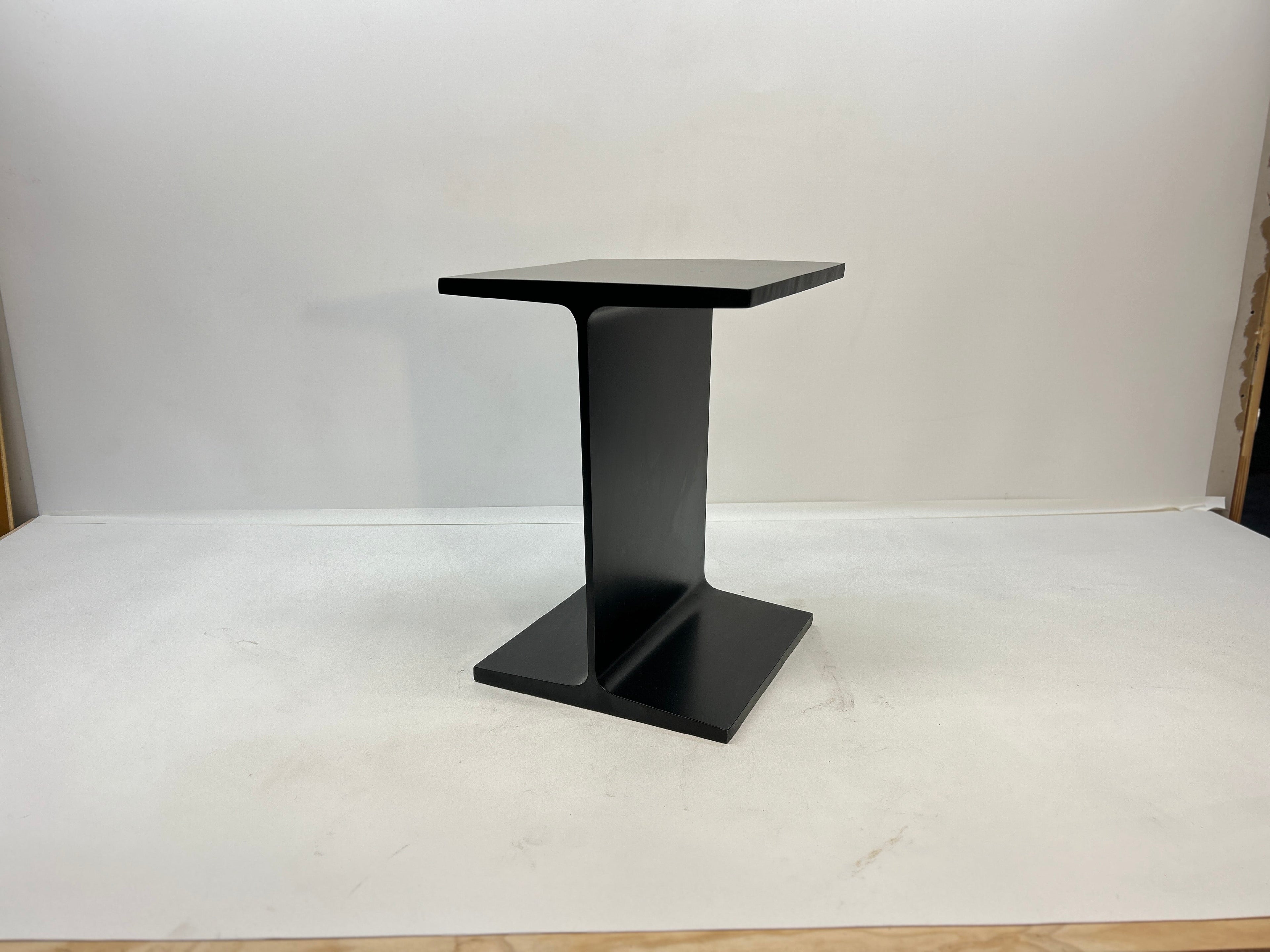 Ward Bennet Black Enamel I-Beam End Table