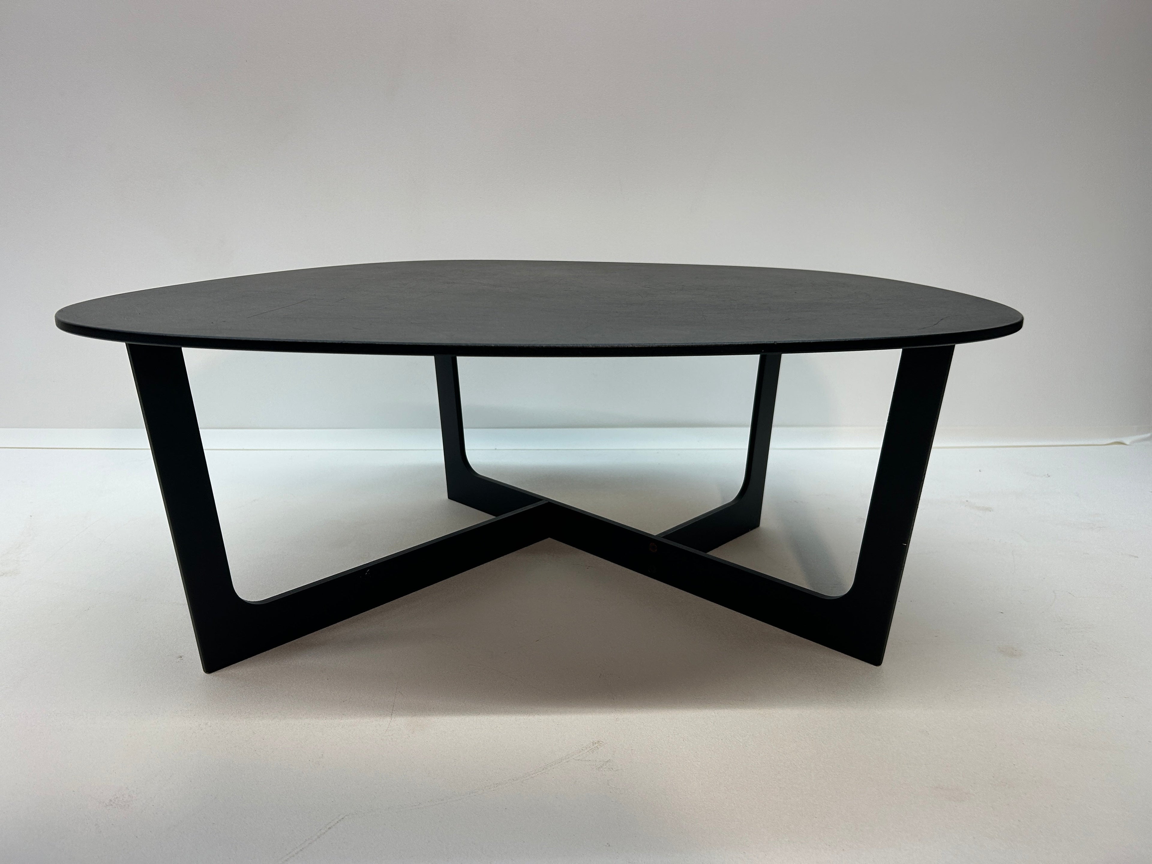 Erik Jørgensen Insula Coffee Table in Black Aluminum
