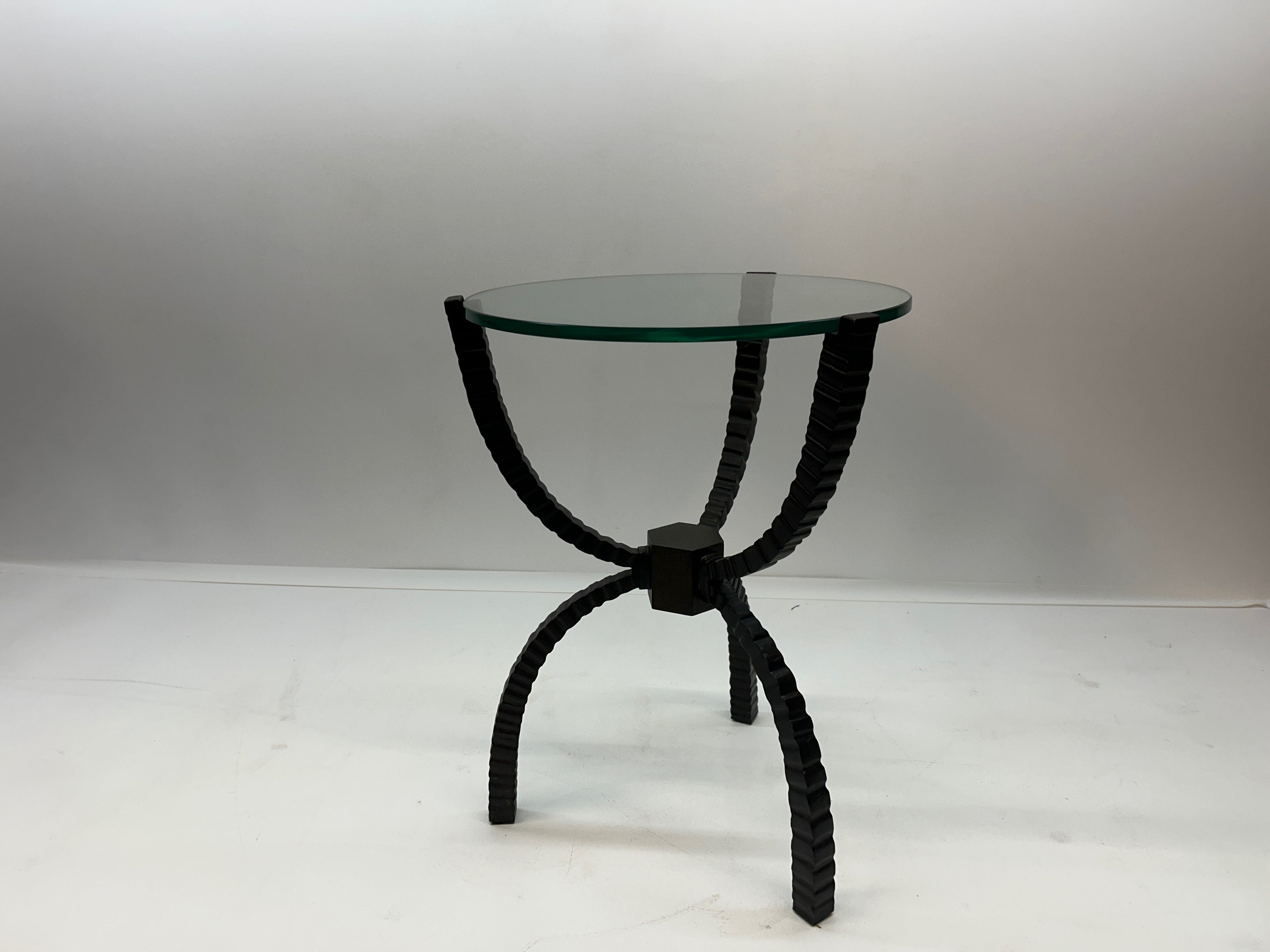 Global Views Living Room Teton Accent Table-Bronze 23.5 in × 18 in