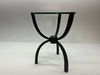 Global Views Living Room Teton Accent Table-Bronze 23.5 in × 18 in