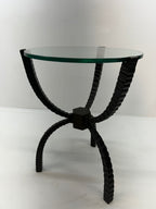 Global Views Living Room Teton Accent Table-Bronze 23.5 in × 18 in